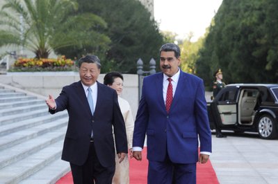 FILE PHOTO: Venezuela's President Nicolas Maduro meets with China's President Xi Jinping, in Beijing