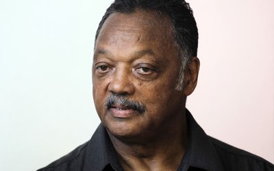 U.S. civil rights activist Jesse Jackson speaks to reporters in Havana