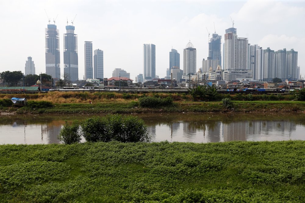 General view of the city skyline of Indonesian capital Jakarta