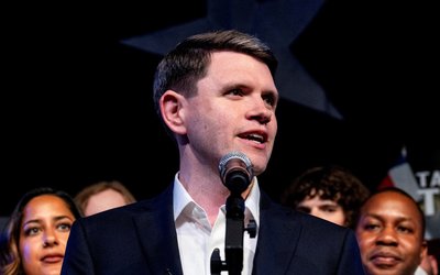 Primary election night party for Democratic senate candidate James Talarico in Austin