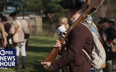 Image of a Revolutionary War reenactor