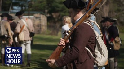 Image of a Revolutionary War reenactor