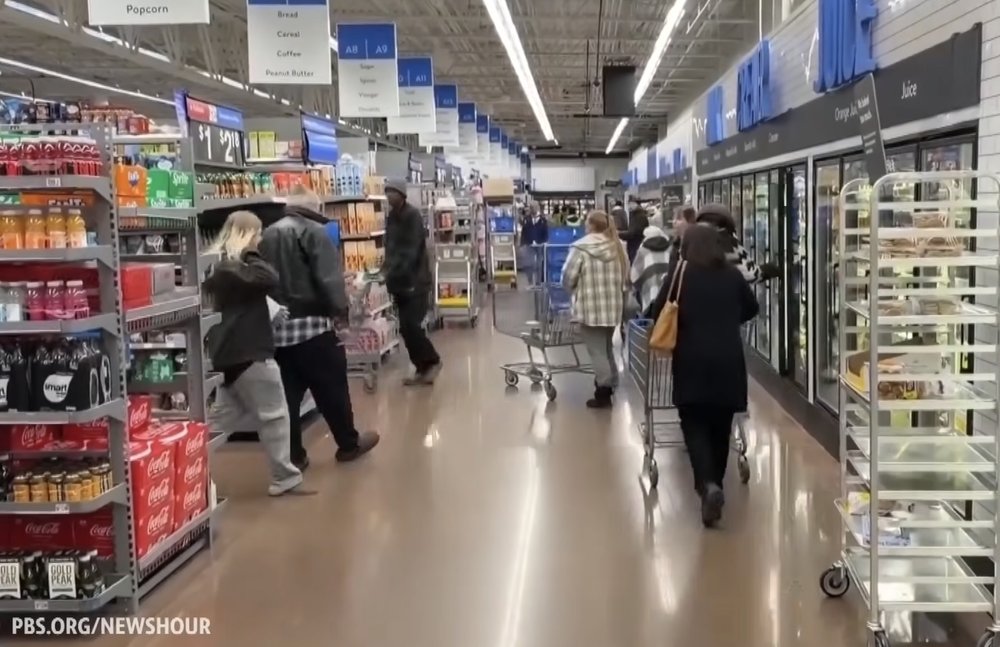 People inside a grocery store for SNAP story