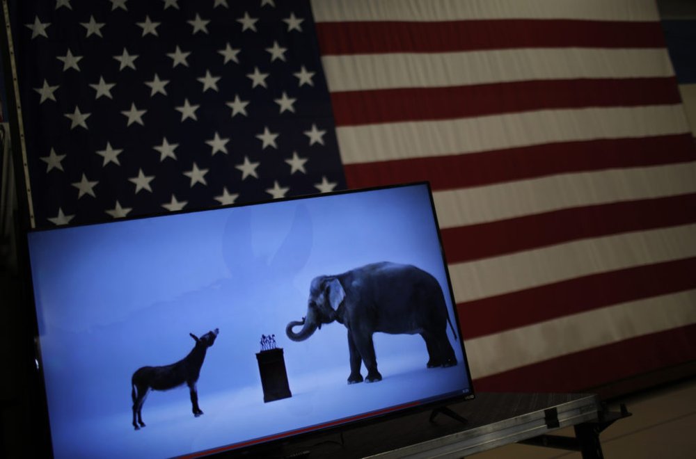 Political parties donkey elephant