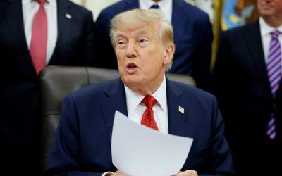 US President Donald J. Trump makes an announcement on healthcare in the Oval Office