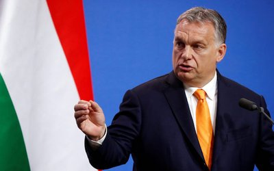 Italian Deputy PM Salvini and Hungarian PM Orban hold a joint news conference in Budapest