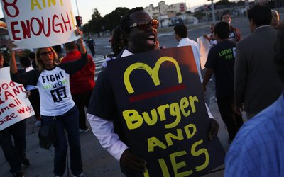 Fast-Food Strikes in 50 U.S. Cities Seeking $15 Per Hour