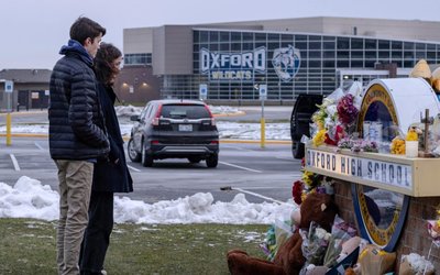 Aftermath of shooting at Oxford High School in Michigan
