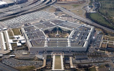 FILE PHOTO: Aerial view of the Pentagon is seen in Washington