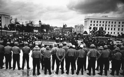 Line Of Policemen