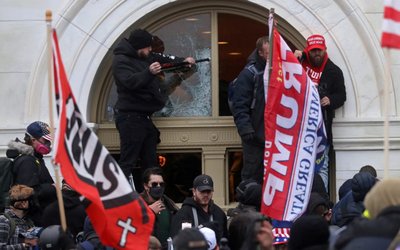 The U.S. Capitol Building is stormed by a pro-Trump mob on January 6, 2021